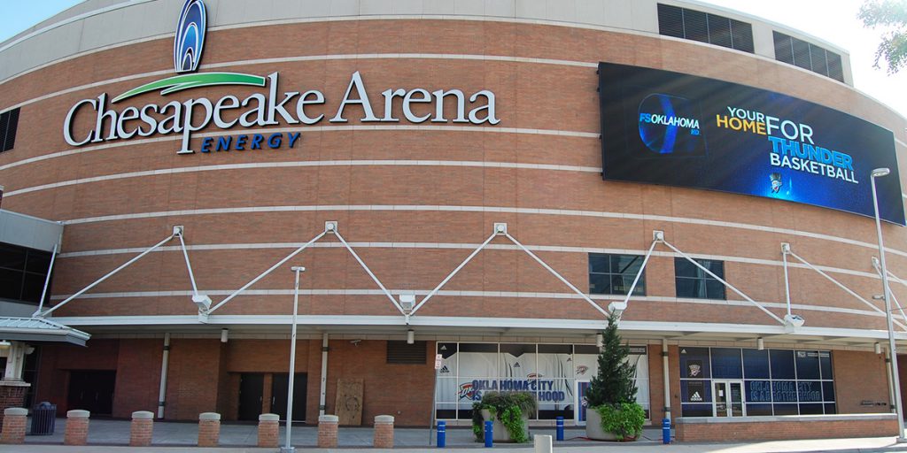 Chesapeake Energy Arena in Oklahoma City, Oklahoma